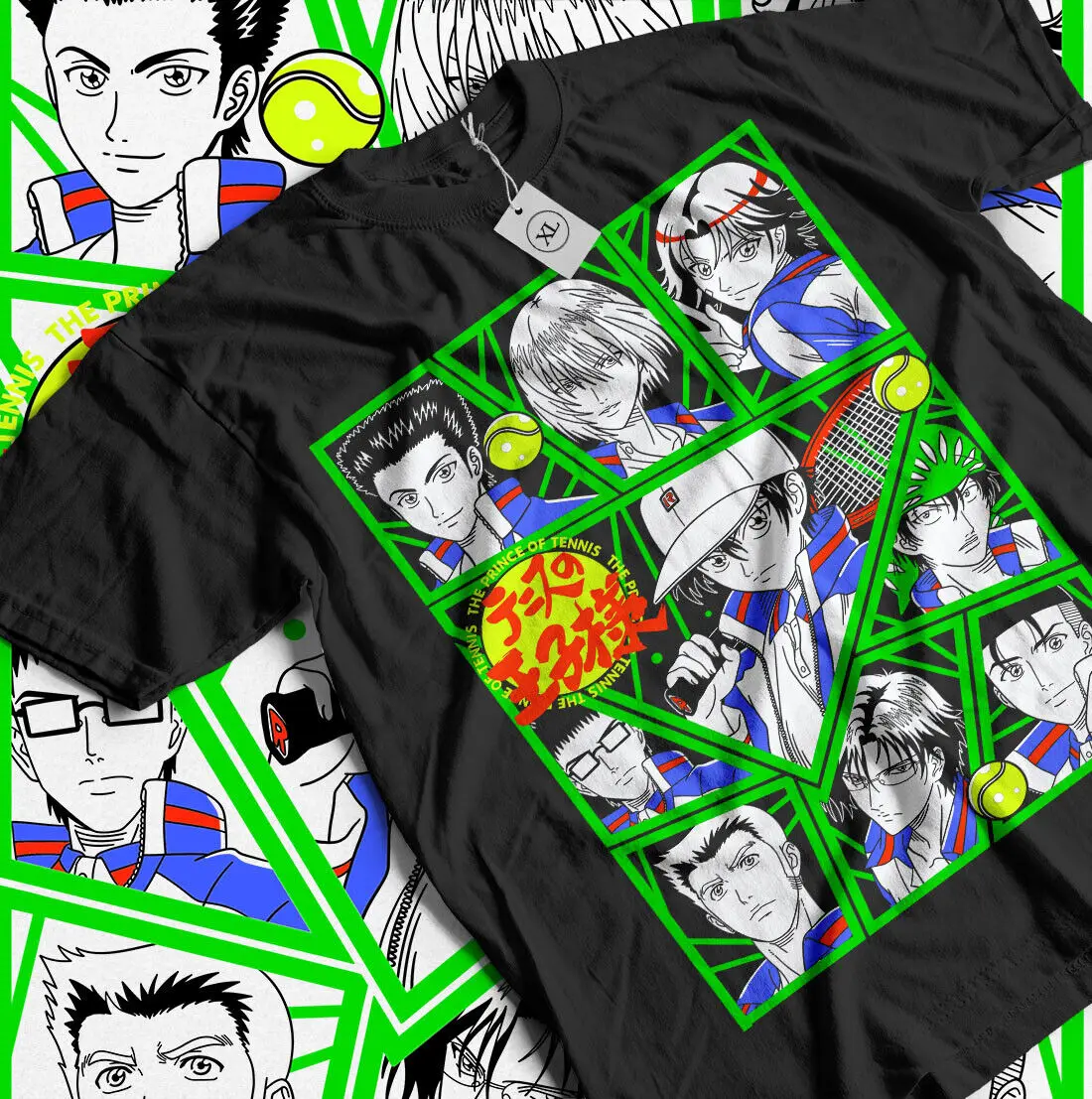 Prince du Tennis T-shirt Echizen Anime Manga Fuji Momoshiro Kaidoh Gift Shirt