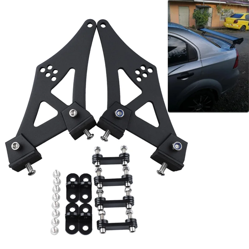 

Premium 5 Inch Universal Car Rear Wing Legs Mount Brackets Racing Tail Spoiler Trunk 5" Tail Wing Legs Mount Brackets
