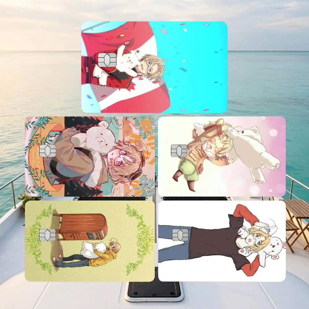 Axis Powers H-Hetalia Credit Card HD Stickers Small Chip Waterproof Sticker Game Card Decal Gift