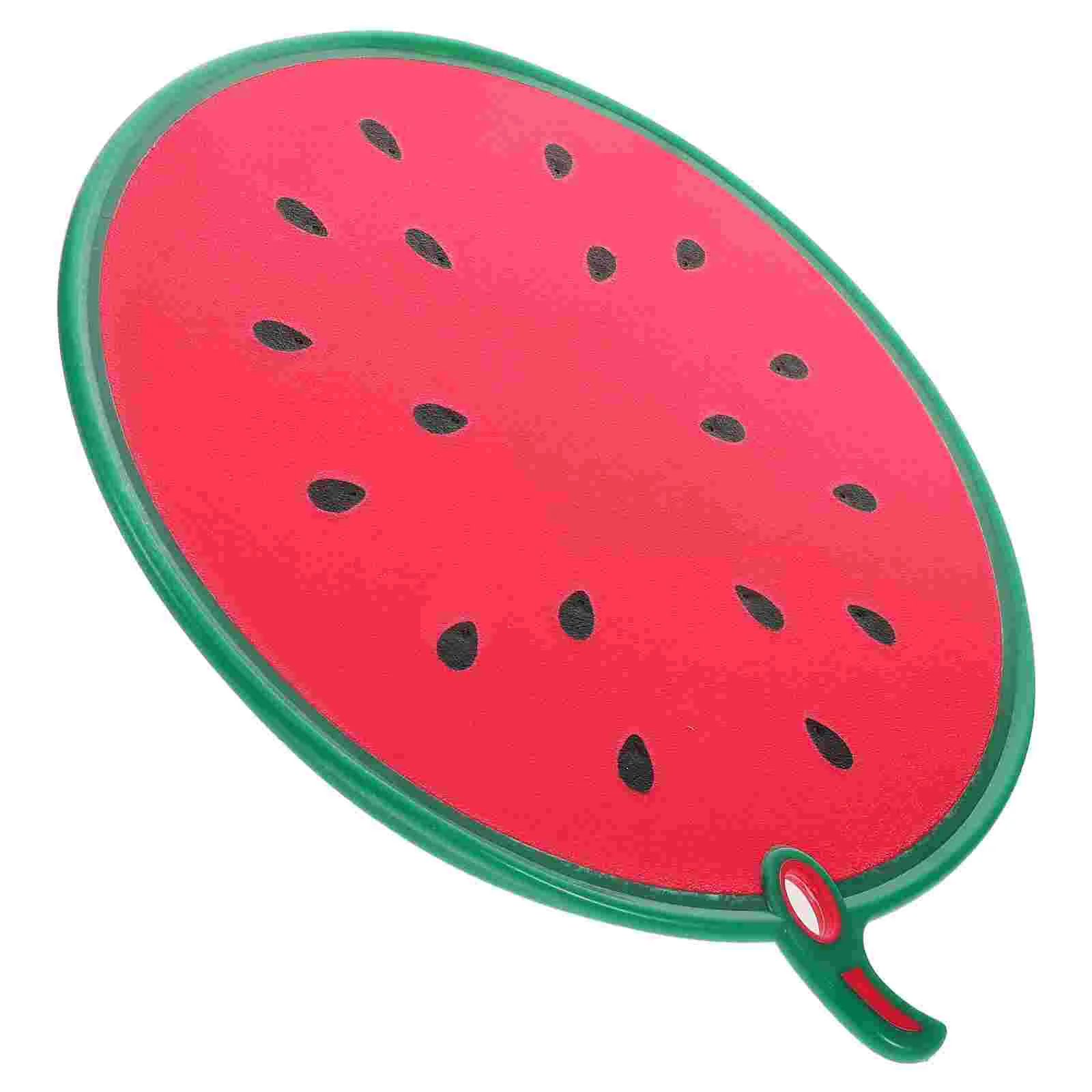 

Fun Watermelon Themed Cutting Board Multi-Functional and Easy to Clean Serving Tray with Juice Groove and Handle Fruit Shaped Cu