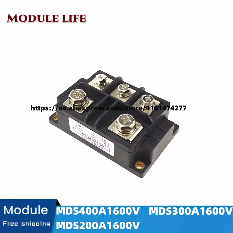 

MDS300A MDS400A MDS200-16 MDS300-16, MDS400-16, MDS300A1600V Three-phase rectifier bridge module