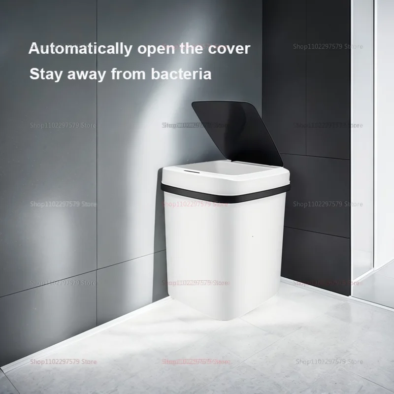 2025 جديد سلة المهملات الذكية Touchless 13L الاستشعار التلقائي المطبخ الحمام مقاوم للماء سلة المهملات لغرفة المعيشة غرفة نوم المرحاض