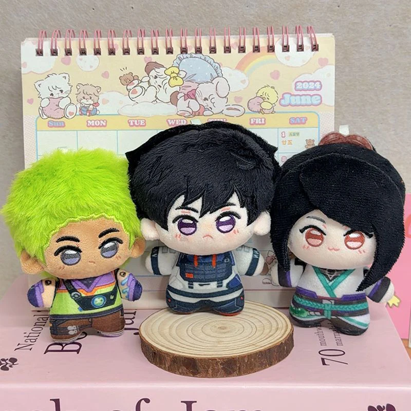 Various Character 10cm Cute Cosplay Anime Game Valorant Iso Gekko Sage Skye Reyna Clove Jett Plush Toy Bag Keychain Plushie Doll view 2