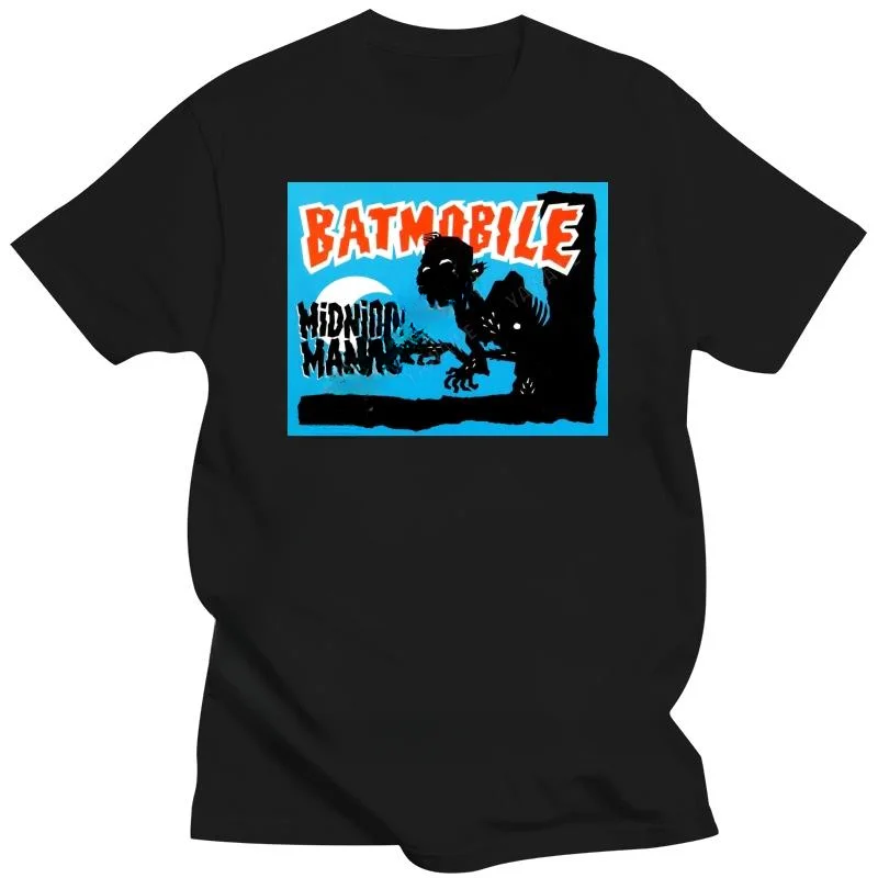 Male funny print tee-shirts black BATMOBILE PSYCHOBILLY mad sin meteors guana batz UNISEX S-5XL o-neck brand tshirt Crewneck