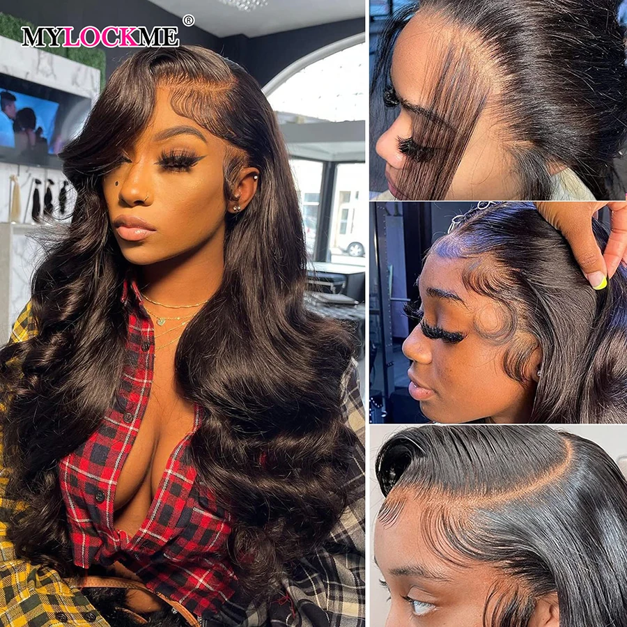 

Wigs On Sale Clearance Human Hair Mylockme 100% Human Brazillian Pre Plucked 13x4 Cheap Preplucked Lace Frontal Wig