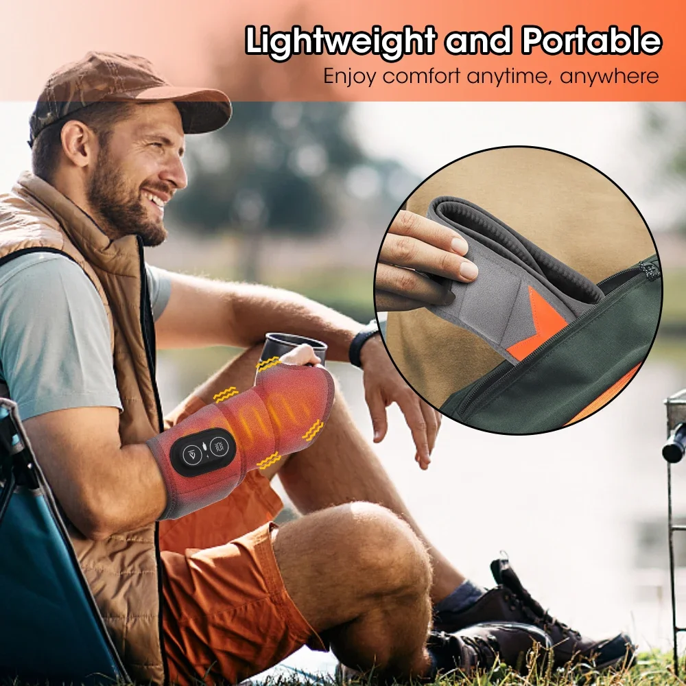 التدفئة الكهربائية شريط للرسغ 3-Gear الساخن ضغط الاهتزاز تدليك اليد الحرس التفاف USB حماية المعصم هدفين وسادة دعم المعصم #3