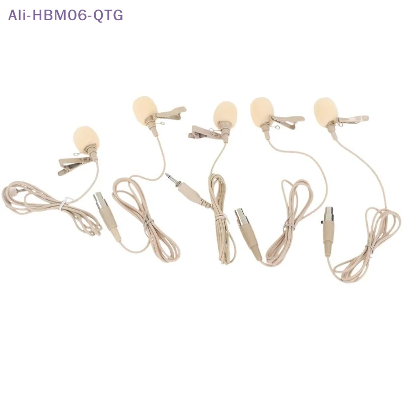 [New] Microphone 80-20KHZ ZL-F1720 S/A/B/C/D Beige Lapel Clip Mic With 2pcs Cover Microphone Replace Accessories