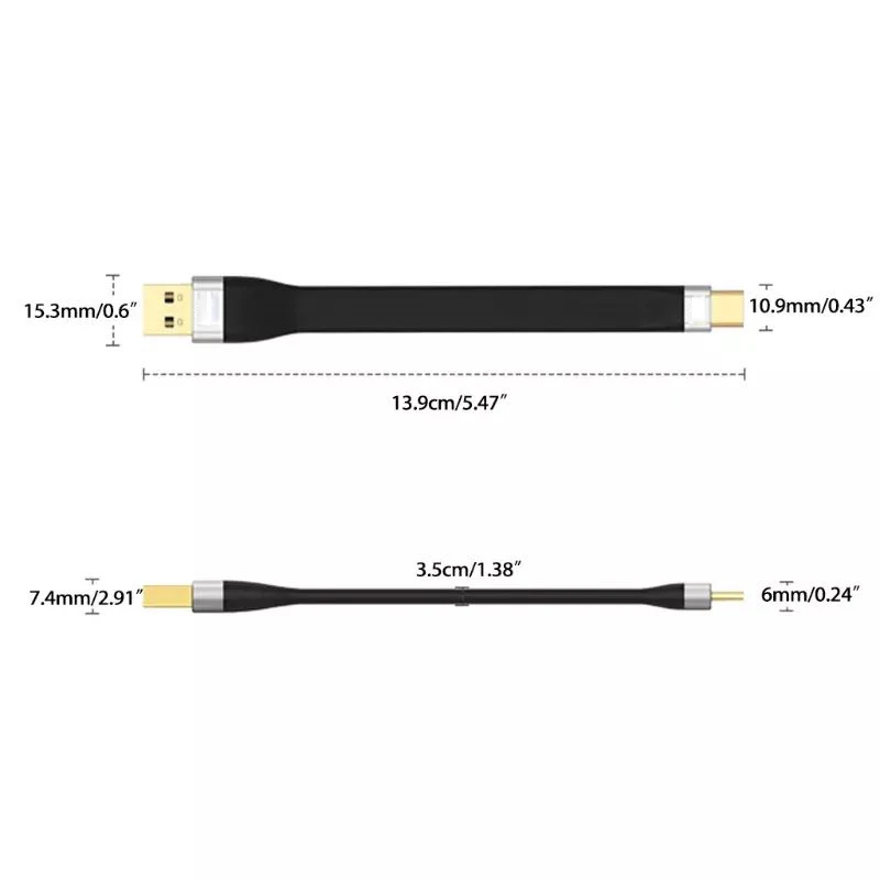 Short USB C Cable, USB 3.0 Male to USB-C Male Fast Charging 3.1 Gen 2 USB C to USB C Cable 4K Video for MacBook Huawei iPad Pro