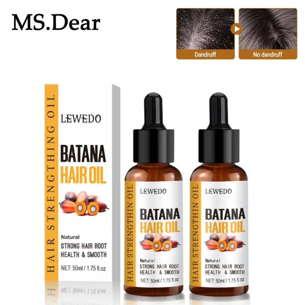 

1/2pcs Natural Batana Oil for Hair Growth Pure Batana Oil Hair Shine Strengthen for Women Prevent Hair Loss Eliminate Split Ends