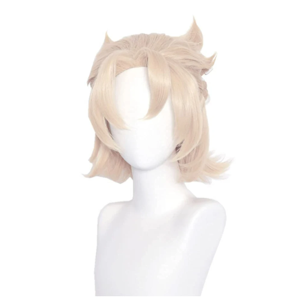 Genshin Impact Venti Keqing Barbara Diluc Kaeya Noelle Traveler Lumine Aether Amber Cosplay Wigs Heat Resistant Synthetic Hair