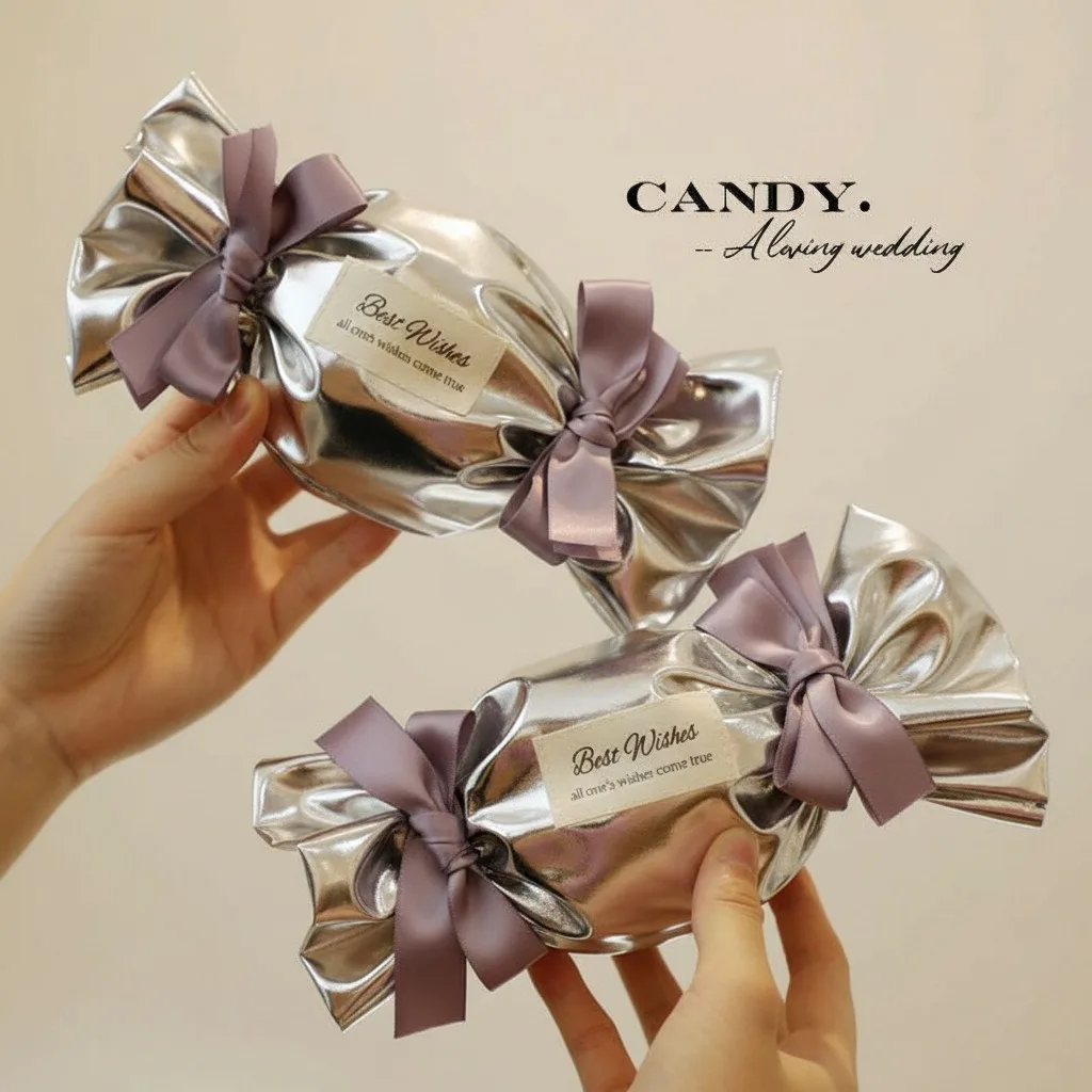 Candy Shape Box Ready To Use Empty Candy Favor Box Wedding Candy Box No Folding Required For Wedding Dessert Table Wedding Party