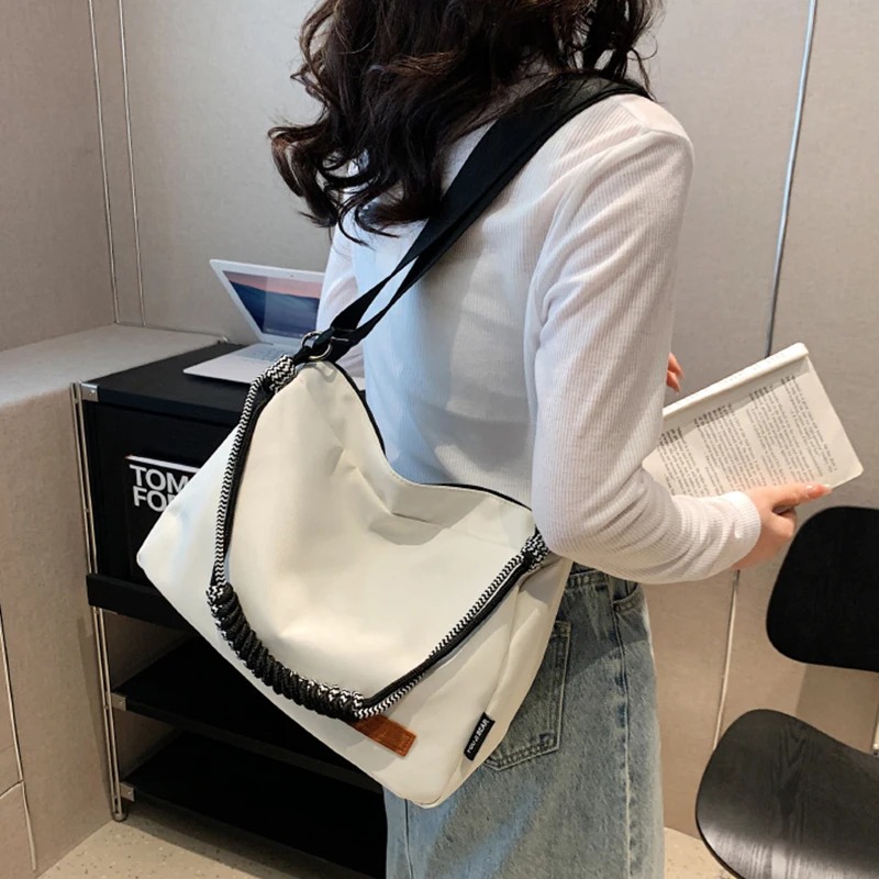 Large capacity One Shoulder Crossbody Bag Nylon Women\'s tote Bag 2023 Simple Travel Bag Shopping bag Leisure Student Schoolbag