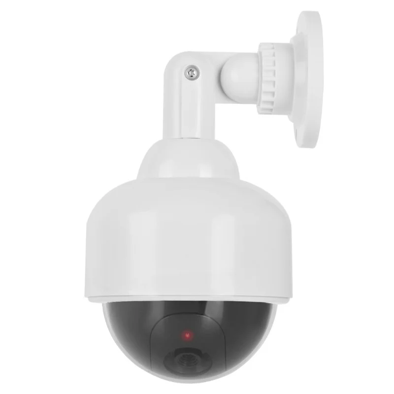 Fake Camera Waterproof Realistic Dummy Surveillance Security Cam With Flashing Red LED Light