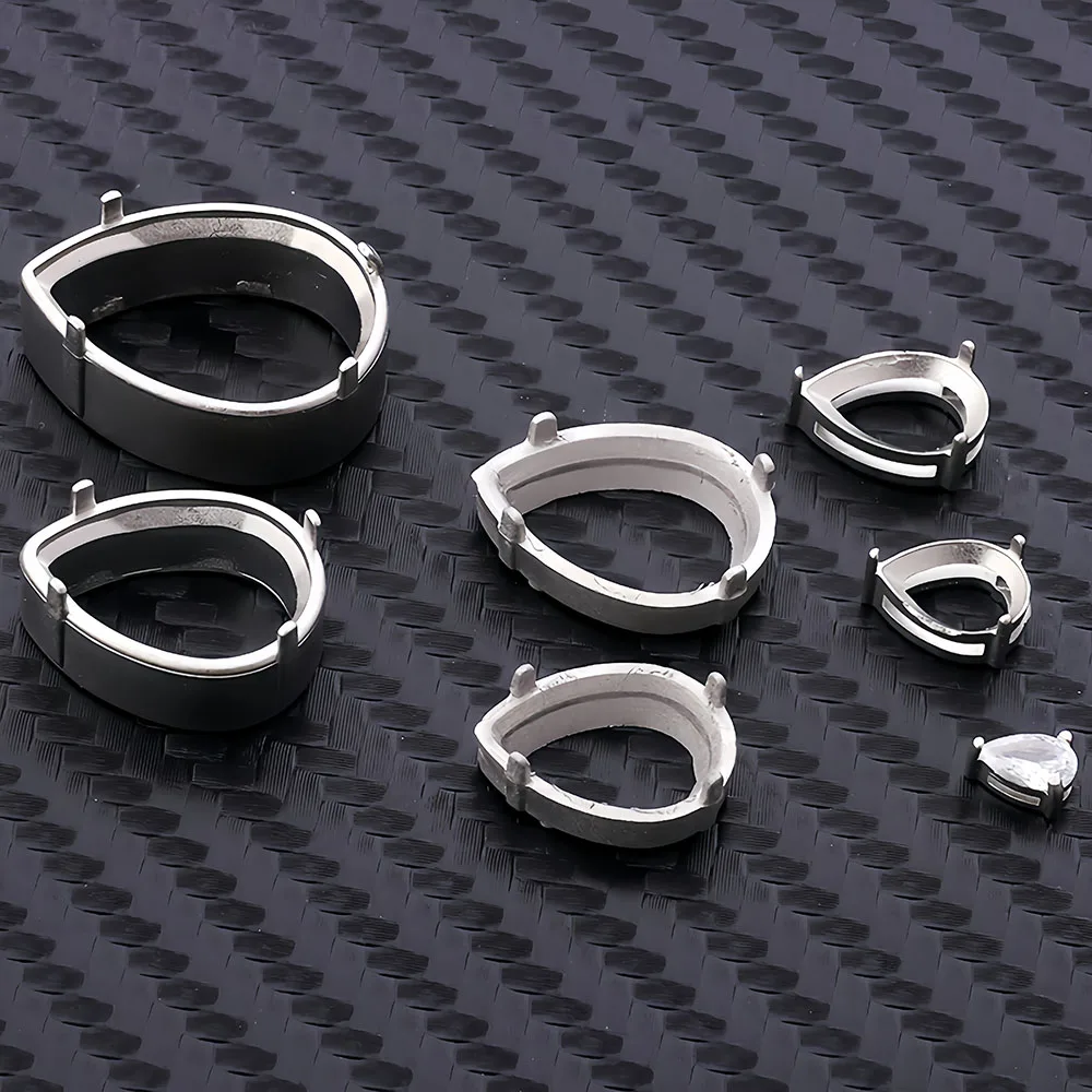 Leere Krallenfassungen für Fancy Stones, Edelstahl, verdickte Krallenfassung, Strasssteine, Kristall-Strassperlen, hohle Krallenbasis – Detail 7