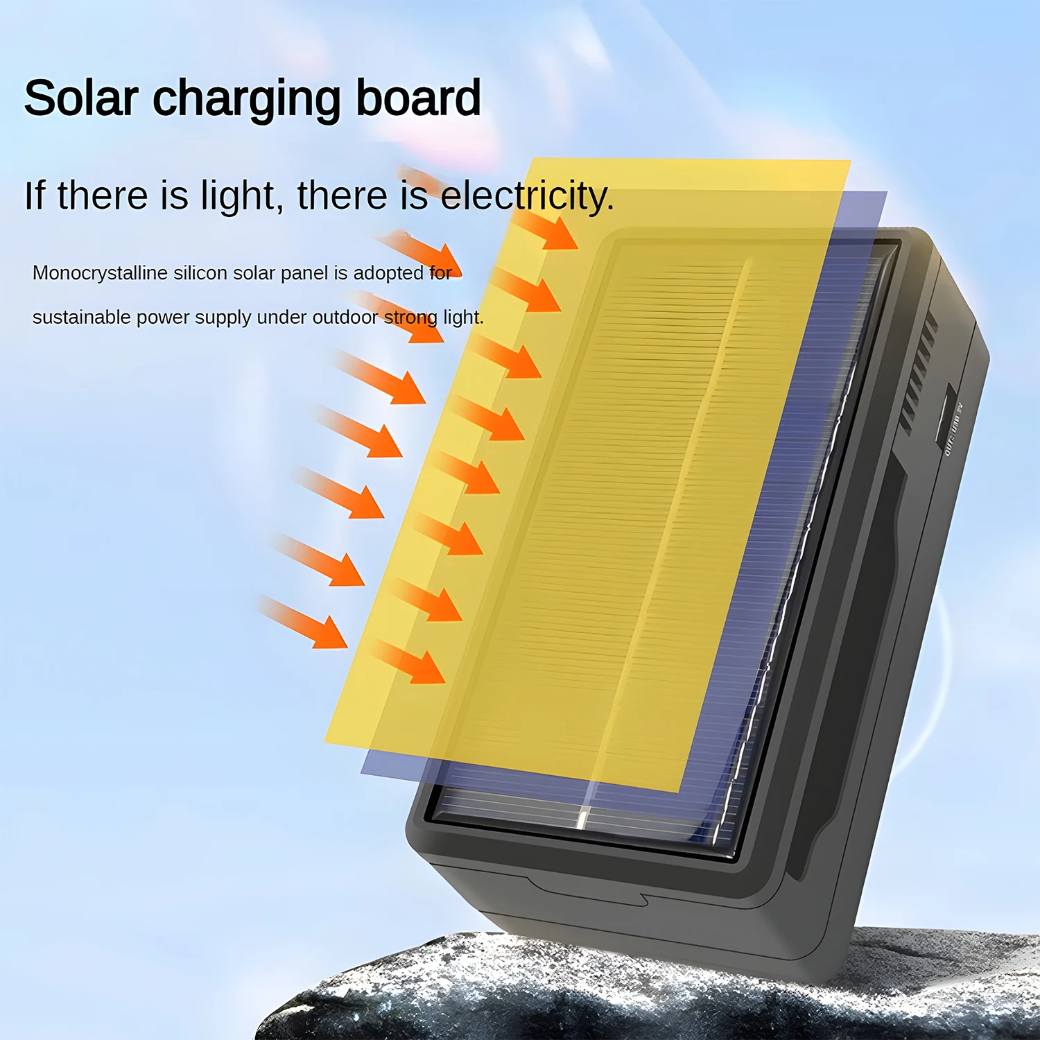 18650 Solar lithium Battery Charger 2 slots with LED Light for 18650 14500 16340 26650 universal Charger ( Battery Not Included)