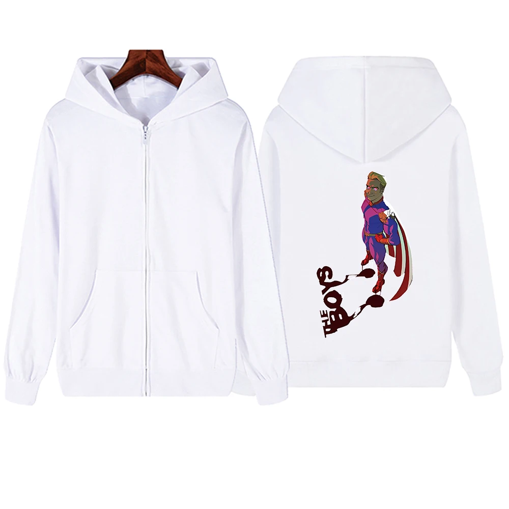 The Boys The Homelander(B) Zipper Hoodie Harajuku Pullover Tops Sweatshirt Streetwear Fans Gift