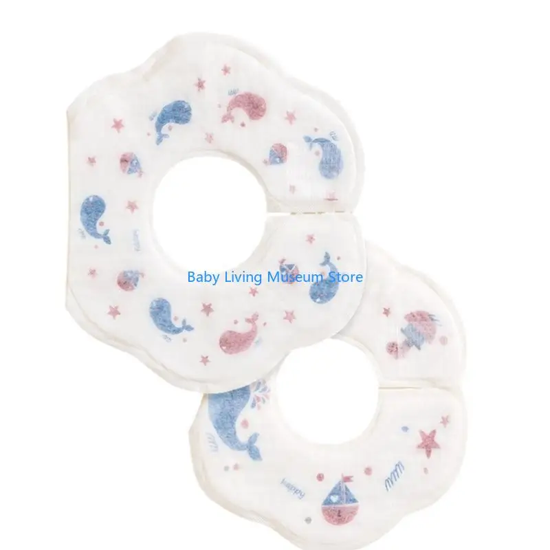 

P31C 20Pcs Disposable Bibs Infant Burp Cloths for Baby Meal Time Individually Wrap