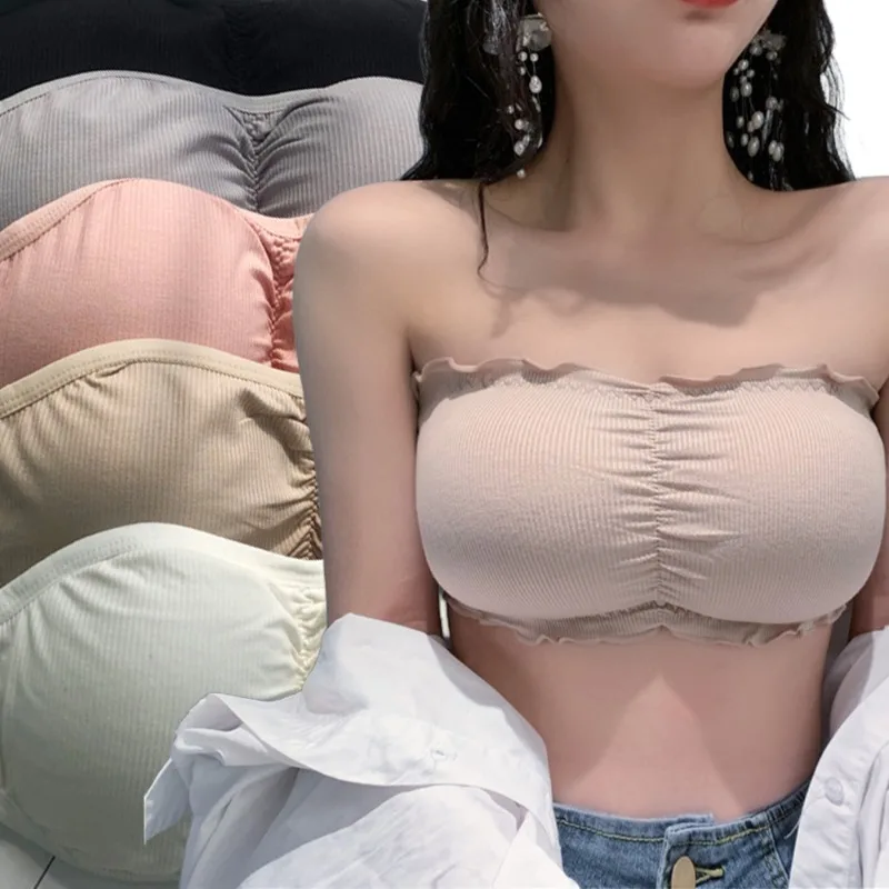 Sexy Strapless Bra Women Adjustable Soft Comfortable Backless Lingerie Invisible Breathable Solid Color Bra Fashion Accessories