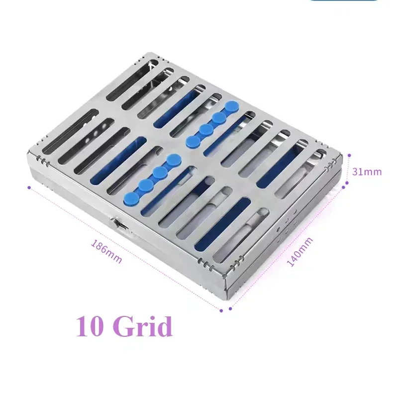 Dental Manufacturers Autoclave Tray Box Holder Stainless Steel Sterilizing Cassette 5 10 20 Instruments Tool