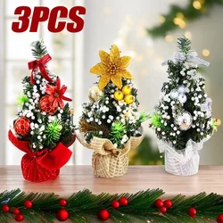 3 Stuks Kerstboom Mini Kerstboom Desktop Decoraties Kerst Kindercadeaus Kerstversiering Kerstversiering