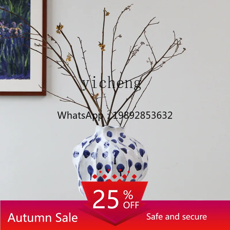 

LYY Y Ceramic Vase Ornament Living Room Desktop Flowe