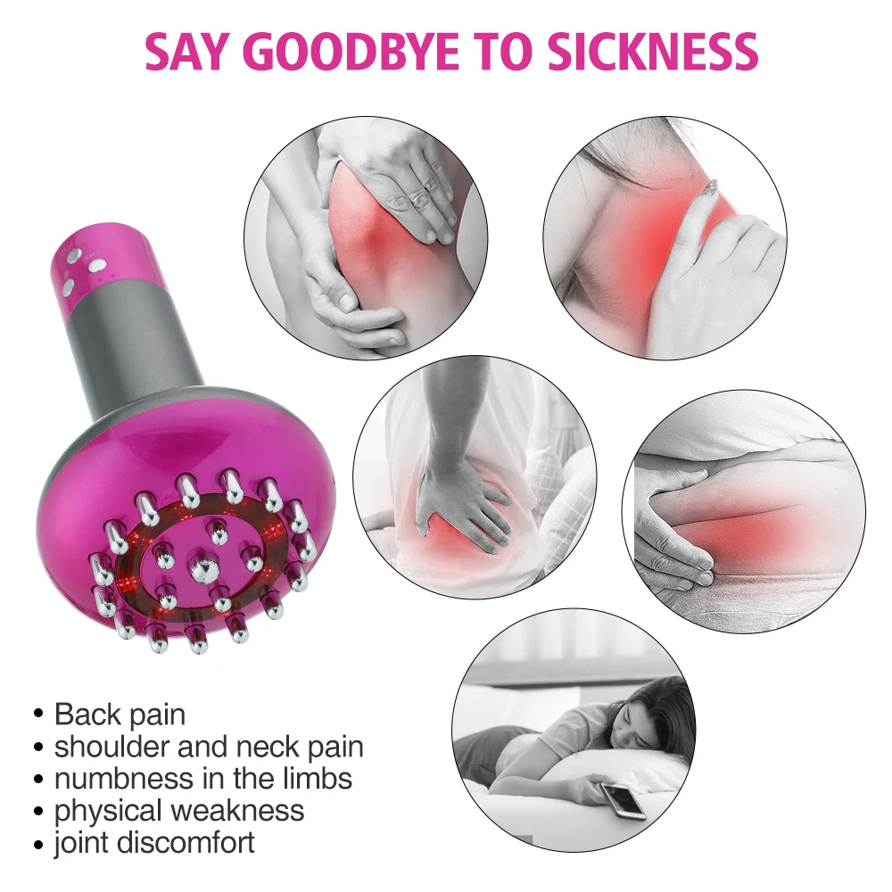 Electric Meridian Massage Brush Microcurrent Gua Sha Scraping Device Lymphatic Drainage Machine Fat Burner Body Shaping Device