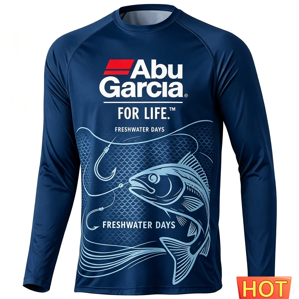 Autumn Outdoor Men's Fishing Long Sleeved T-shirt Sunscreen Comfortable Men Wild Fishing T-shirt Comfort T-shirts Men's Clothes view 2