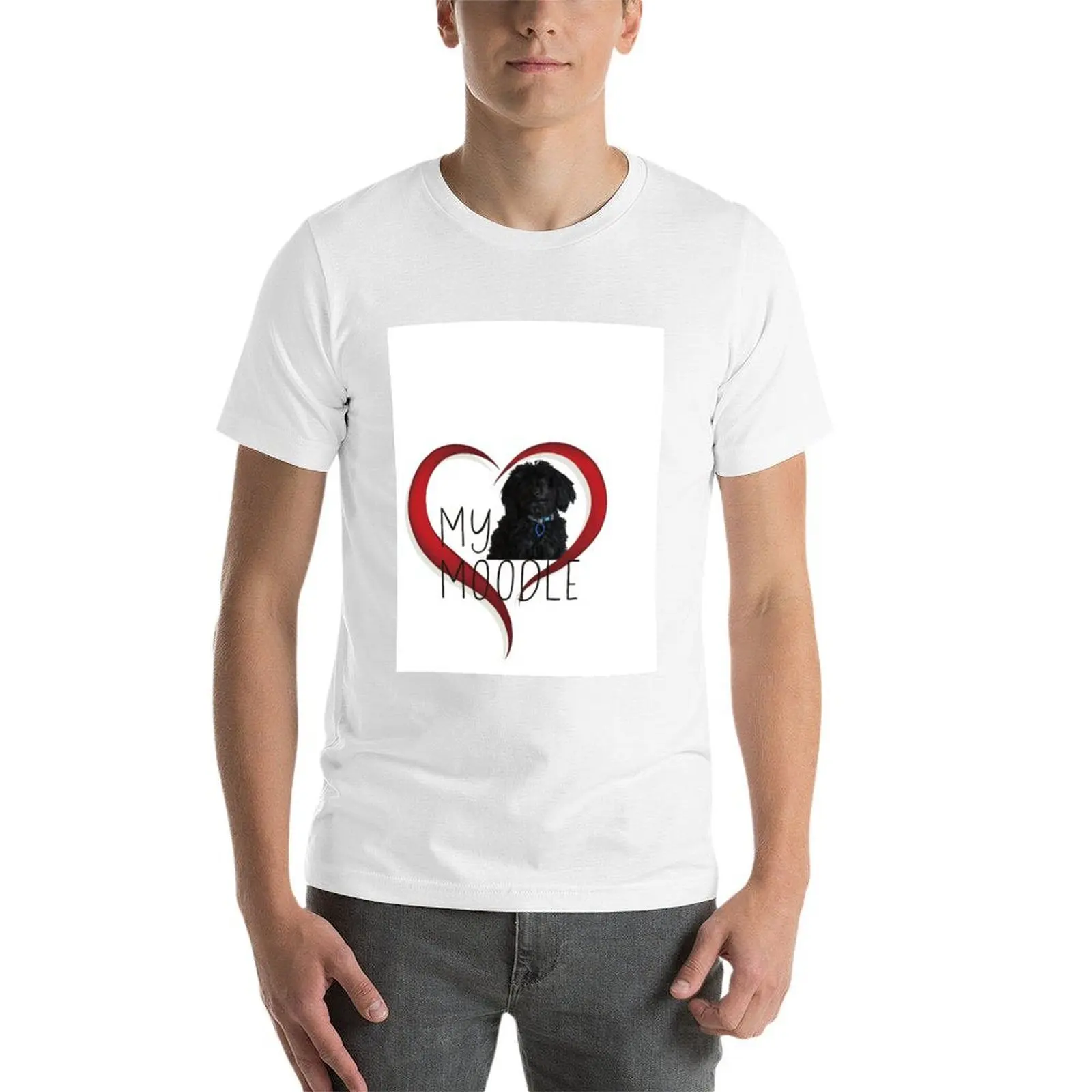 تي شيرت My Moodle تي شيرت رجالي للرجال تي شيرت برسوم جرافيك