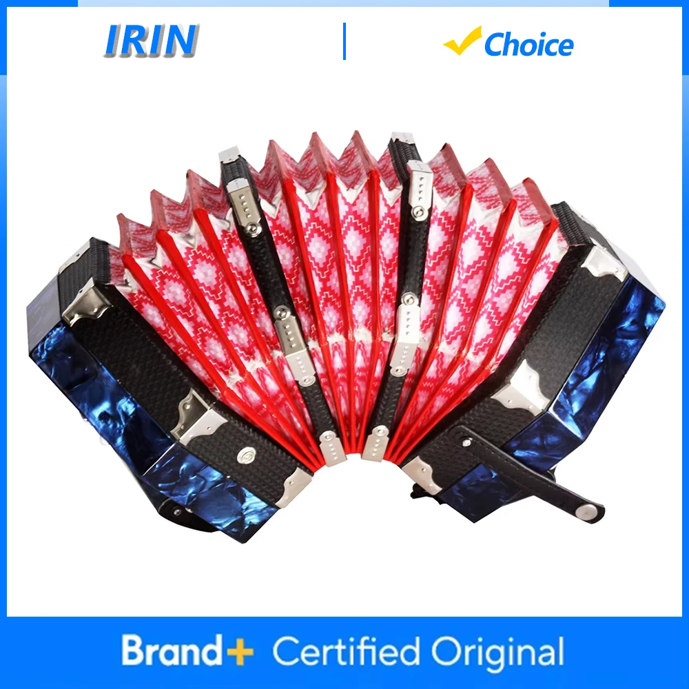 

Аккордеон IRIN Concertina, 20 клавиш, шестиугольный, с сумкой для переноски, для взрослых, начального и профессионального уровня игры