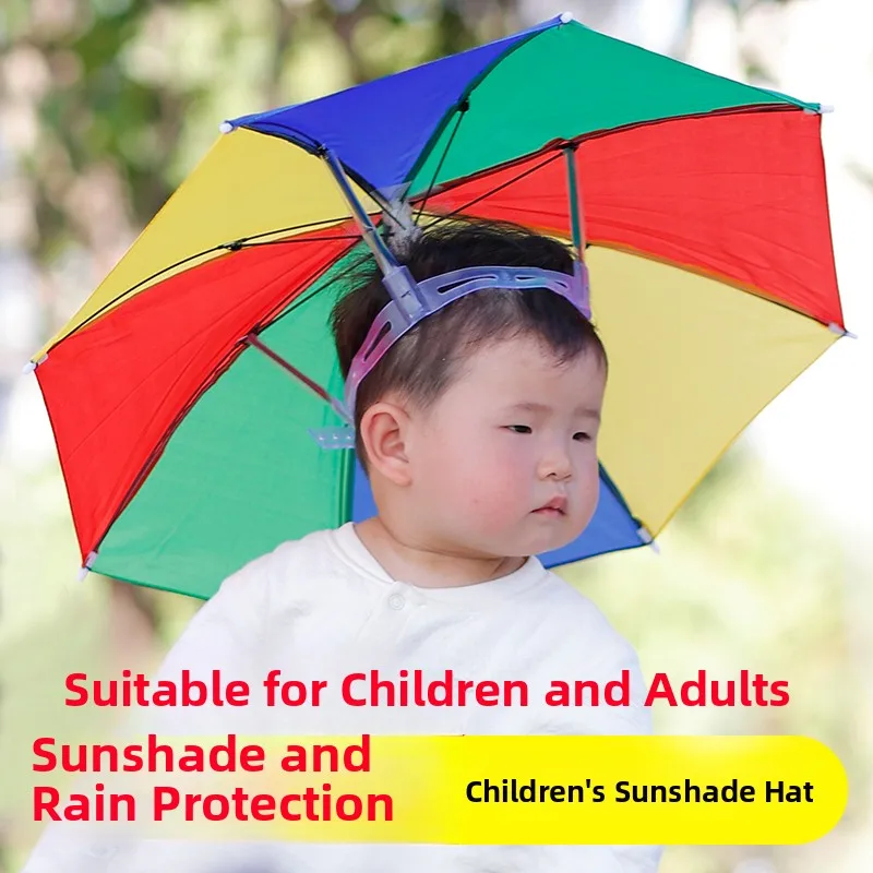 

Ультралегкий складной зонт-шляпа для рыбалки и активного отдыха, портативный солнцезащитный зонт-кепка