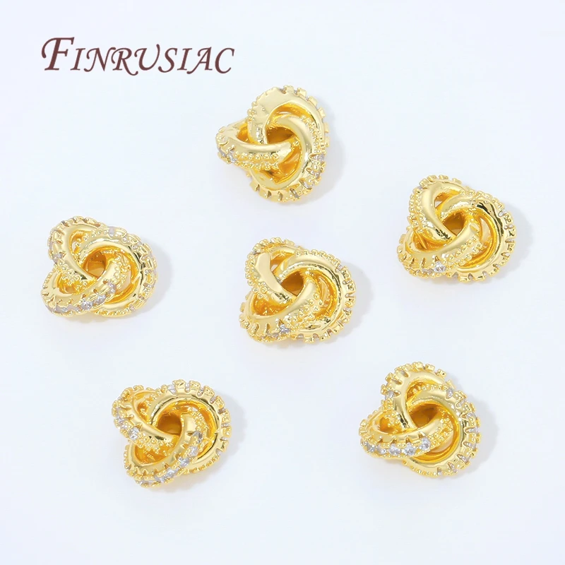 

Металлические разделители для бусин,2/4 шт. позолоченные бусины из латуни 18К для браслетов, металлические разделительные бусины, бусины-разделители для изготовления ювелирных изделий, аксессуары для рукоделия