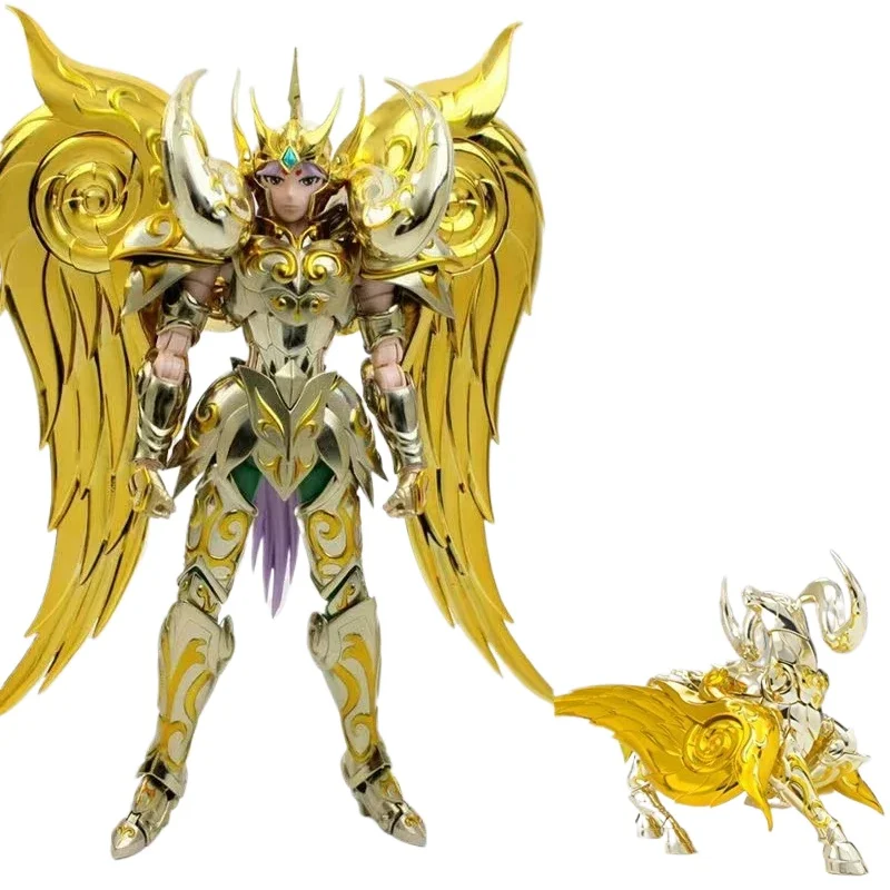 MC Saint Seiya tela mítica EX Aries alma de Dios con tótem oro Caballero del zodiaco figura de acción juguete colección regalo