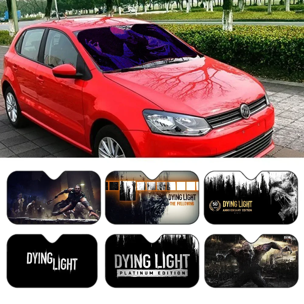 

Dying Light Car Sunshade Shield Windshield Window Sun Blocker Cover Interior Protection for Truck SUV Visor Universal