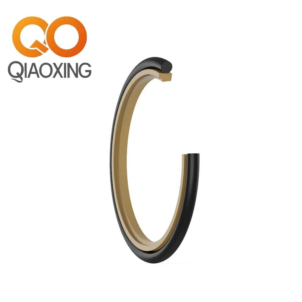 RS Type Step Seal Hydraulic Seals (40-65mm) Bronze PTFE+NBR 40MPa Bidirectional -30~100°C for Cylinder/Excavator (2PCS) - Image 5