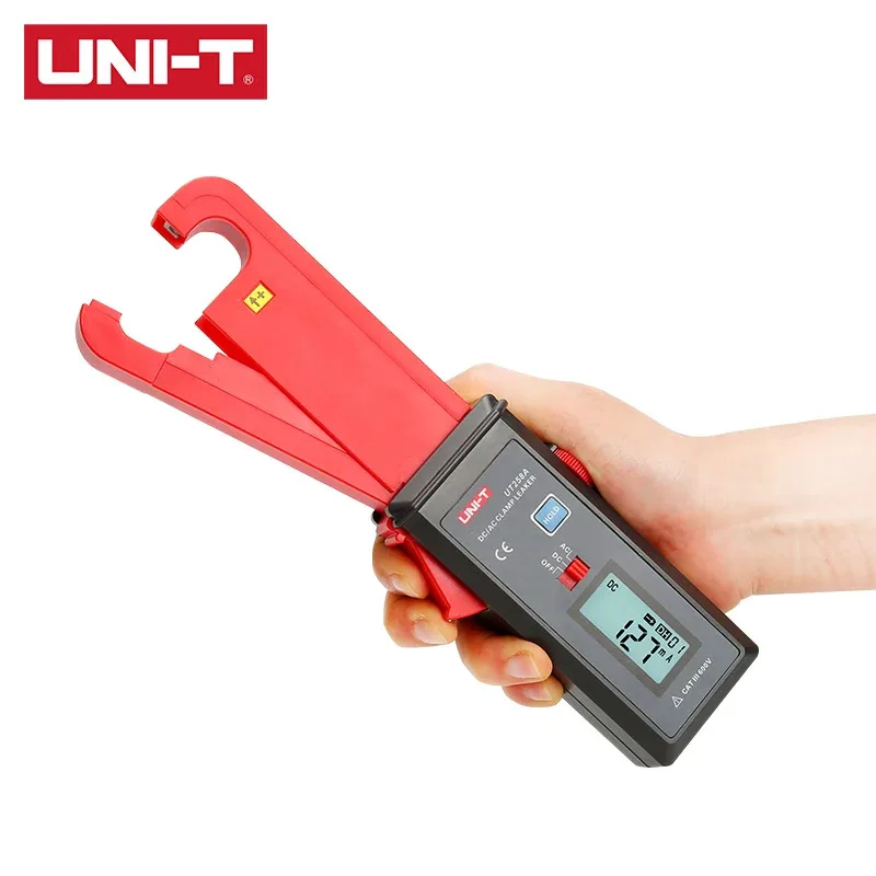 UNI UT258A AC/DC Leakage Clamp Meter 10000 Count Auto Range Measures 0mA-60A AC DC Leakage Current  7mm Jaw RS-232 Interface