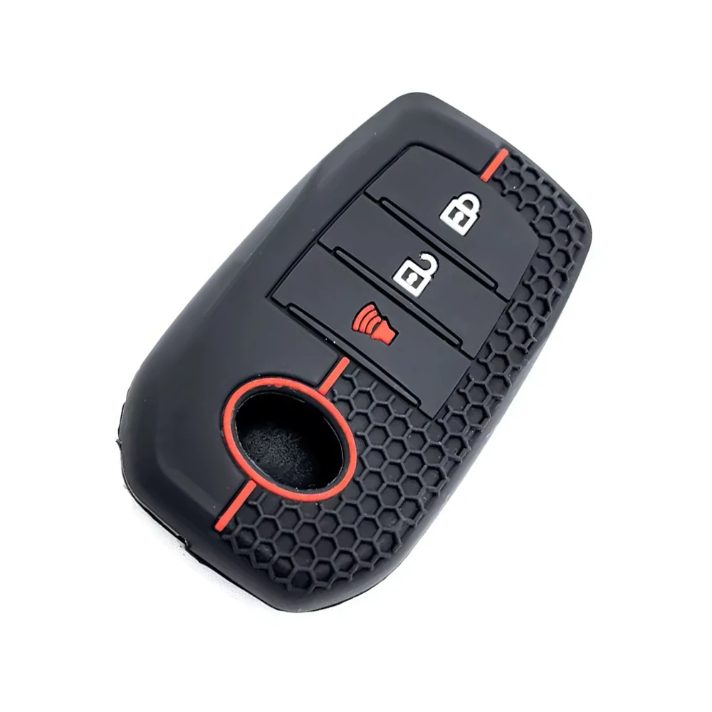 1Pc Silicone Car Key Cover 3 Buttons for Toyota Sienna Mirai Hilux Venza Harrier Tundra RAV4 Prime Alphard Car Remote Key Case