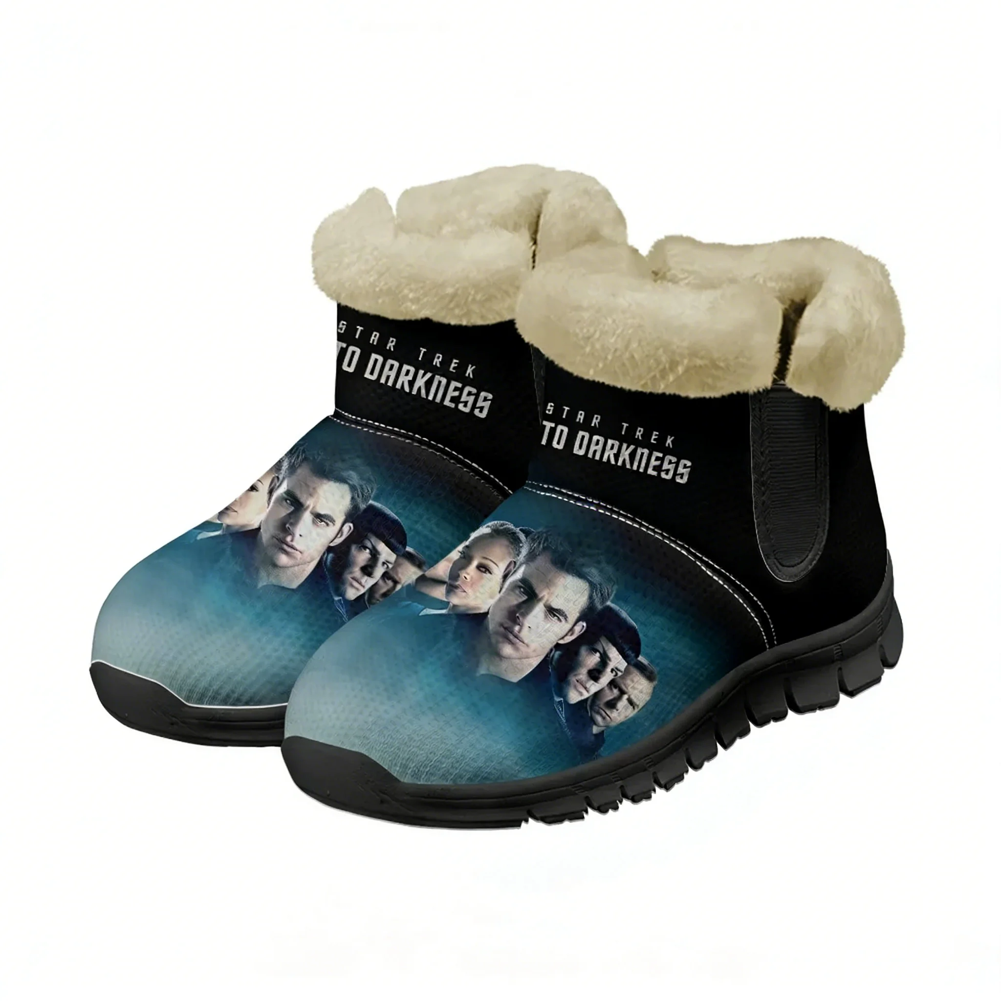 

Зимние ботинки Star Trek Into Darkness для мужчин и женщин, теплые ботинки для подростков, модные повседневные легкие кроссовки высокого качества, обувь на заказ