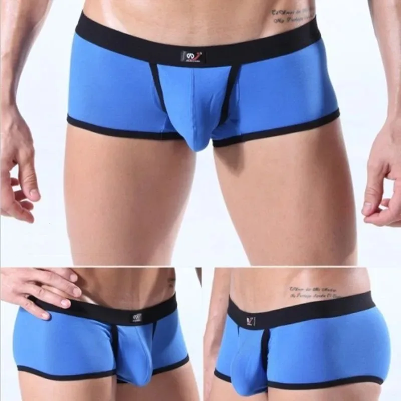 U Convex Boxer Sissy Panties Gay Underpants Big Pouch Boxershorts Penile Hole Briefs Male Large Bag Underwear Men Pantaion Thong