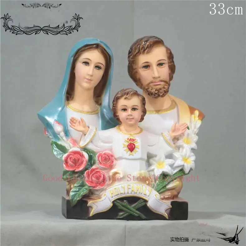 33CM large wholesale Catholic Christian supplies home Church Religious Holy Family Child Jesus the Virgin Mary Saint Joseph art