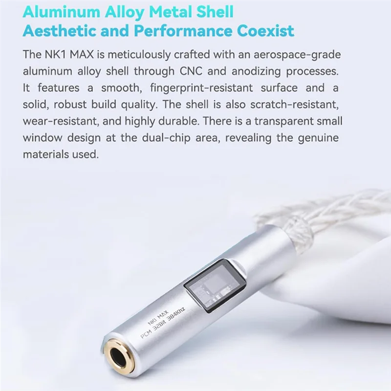 BTLIFE-Chip MAX97220 OP-AMP IC Geïntegreerde Hifi Draagbare Type-C DAC Versterker Met NK1 MAX CX31993 Adapter Kabel Verzilverd OC