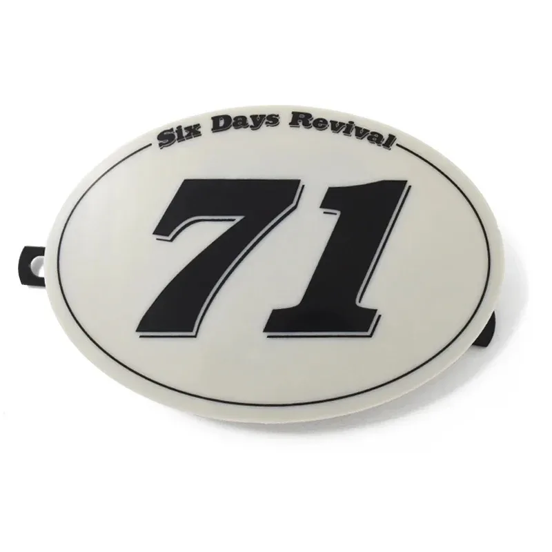 

Retro Motorcycle Modified Cafe Racer Tracker Scrambler Table Decorative Number Plate