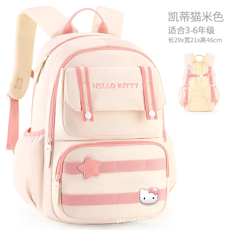 Sanrio Student School Bag Backpack Backpack Lightweight New Air Cushion Cartoon School Bag My Melody Kuromi Student Gift