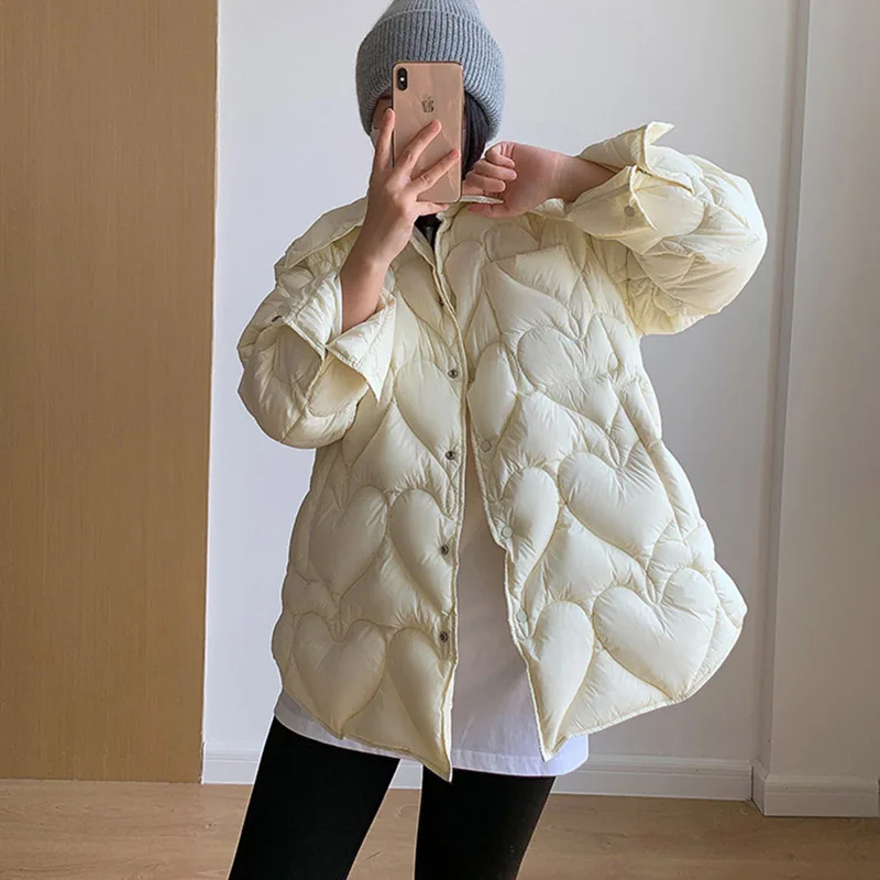 SEDUTMO Long Duck Down Jackets Women Ultra Light Winter Vintage Coat Autumn Casual Warm Oversize Quilted Parkas ED2073