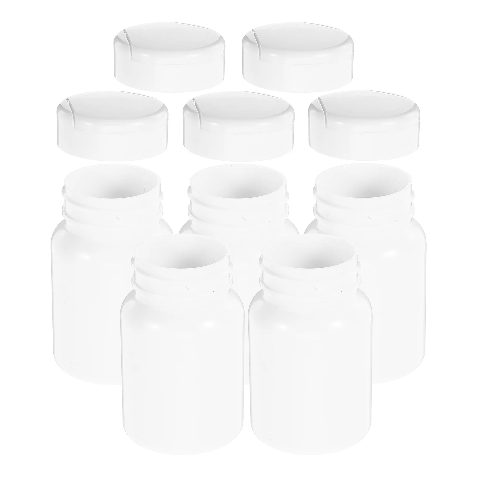 

5 шт. маленький держатель для таблеток 80cc пластиковый органайзер для бутылок с лекарствами компактный дорожный футляр для таблеток для капсул для хранения порошка