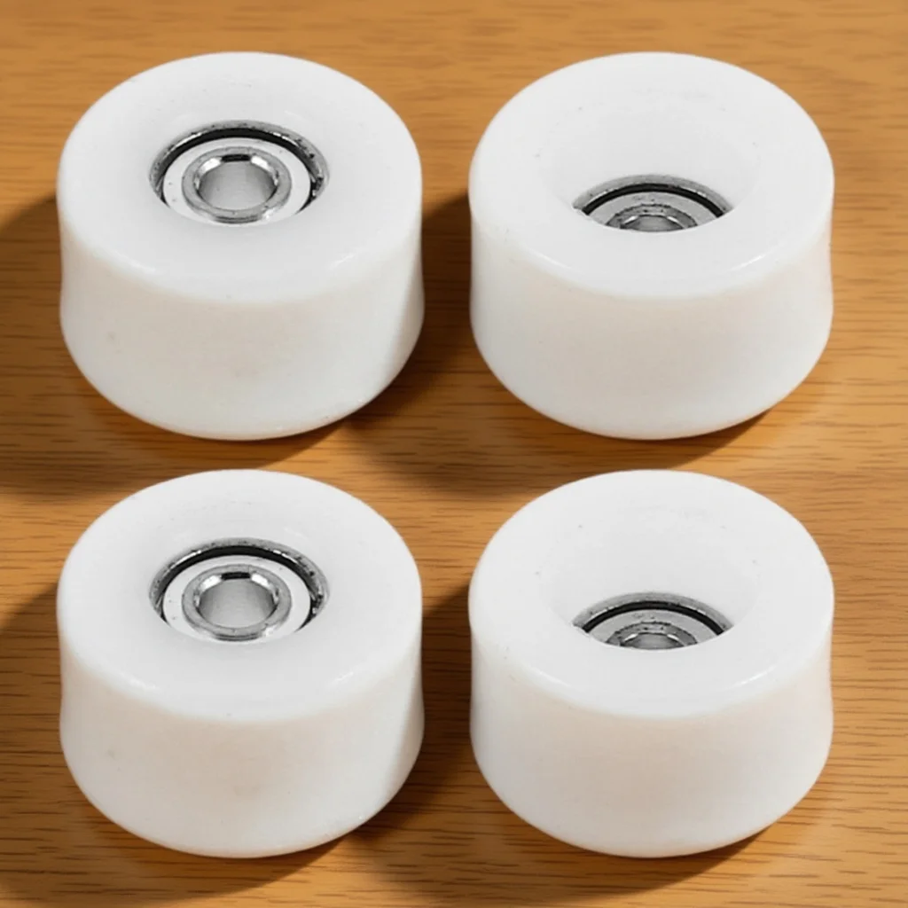 4Pcs Finger Skateboard Wheels Bright Vibrant Colors Easy Replacement Functional Aesthetic Upgrade for Mini Skateboard Collectors