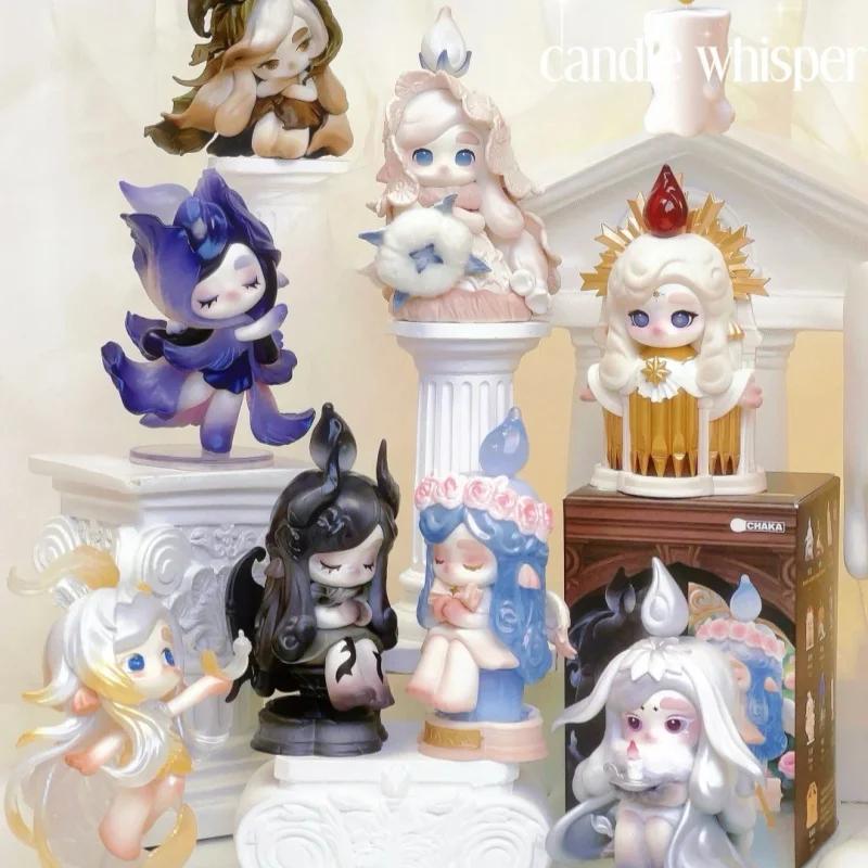 

Hot Sale Chaka Candle Whisper Series Blind Box Kawaii Chaka Action Figure Doll Create Surprise Model Decora Children'S Day Gifts