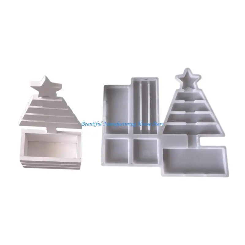 

E56A Christmas Themed Reusable Silicone Mold For Resin Art And Seasonal Garnishes