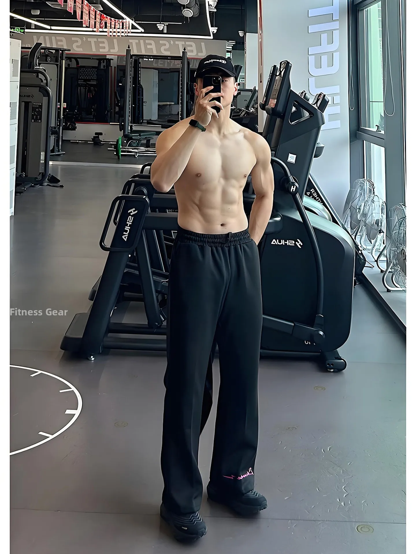 

Bla American Fitn Sports Pants Men's Winter Drapey Fce Straight Leg Sweatpants Micro Flared ow Bend Long Trousers