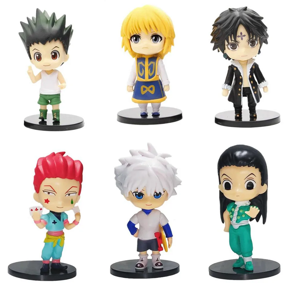 1 Pcs Anime Hunter×Hunter Action Figures Killua Zoldyck Irumi Kurapika Hisoka Chrollo Lucilfer PVC Model Collection Kid Gift Toy