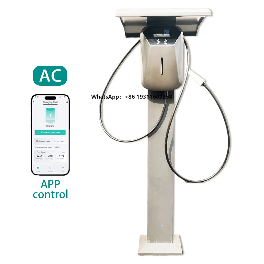 

Public Wallbox 7kw 11kw 22kw Ac 220v Ev Charger Type 2 380v 400v Ev Electric Car Charger Auto Fast Ac Ev Charger Station